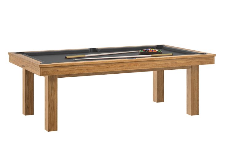 Billard américain en bois convertible - Noyer Venise