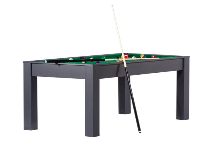 Billard Convertible en Table à Manger 6 Personnes – New York Noir