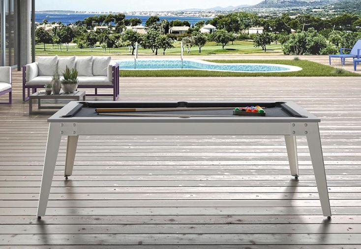 Billard Américain Extérieur René Pierre Convertible en Table Caraïbes 