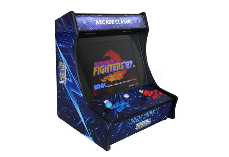 Borne d’arcade bartop 2 joueurs 6296 jeux FLASH – 56 x 50 x 66 cm