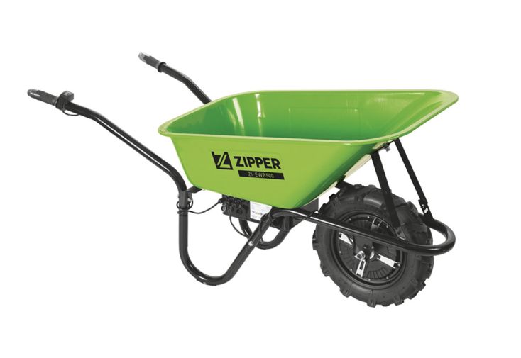 Brouette électrique 500 W avec caisse de 75 L (max. 150 kg)