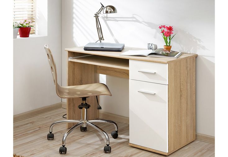 Bureau en Bois avec Rangements Dino 50 x 104 cm