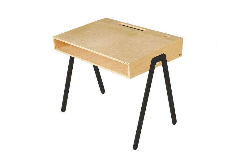 Bureau enfant en bois et métal – 62,5 x 51,5 cm