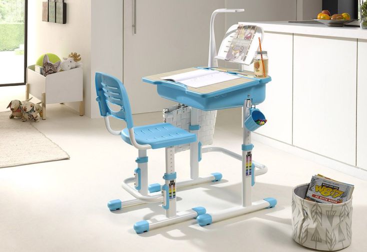 Bureau Enfant en Métal, Plastique et Bois Comfortline 301 (2 Coloris)