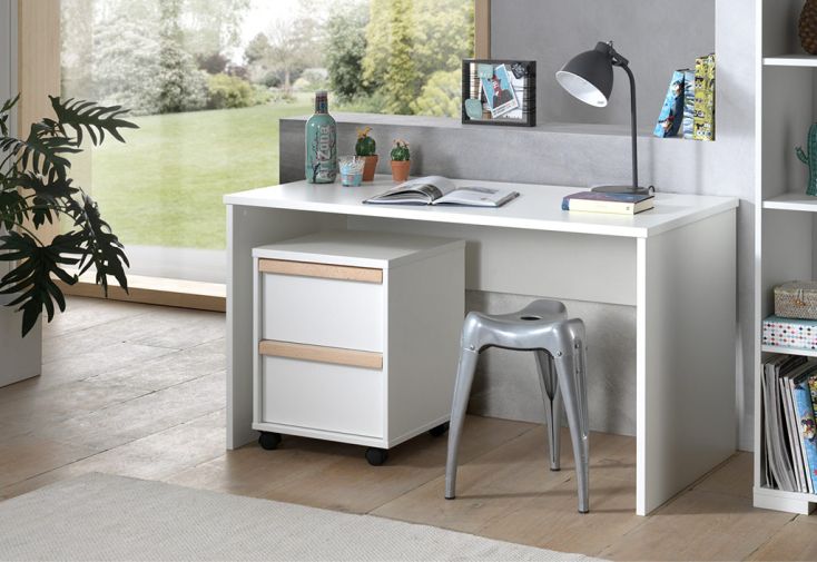 Caisson de Bureau en Bois sur Roulettes London (Pls Coloris)