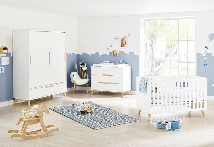 Chambre évolutive bois et blanc pour enfant de 0 à 6 ans - Move