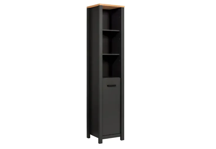 Meuble colonne ouverte salle de bain 42 x 197 cm - Veneto anthracite