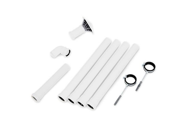 Kit de conduit d’évacuation d’air pour toilettes sèches Trobolo