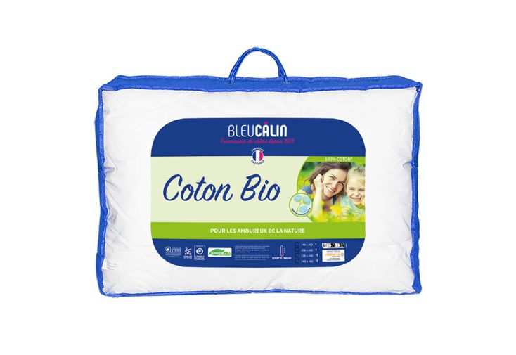 Couette en coton bio et polyester recyclé