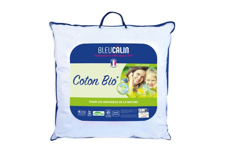 Oreiller moelleux en coton bio - 60 x 60 cm