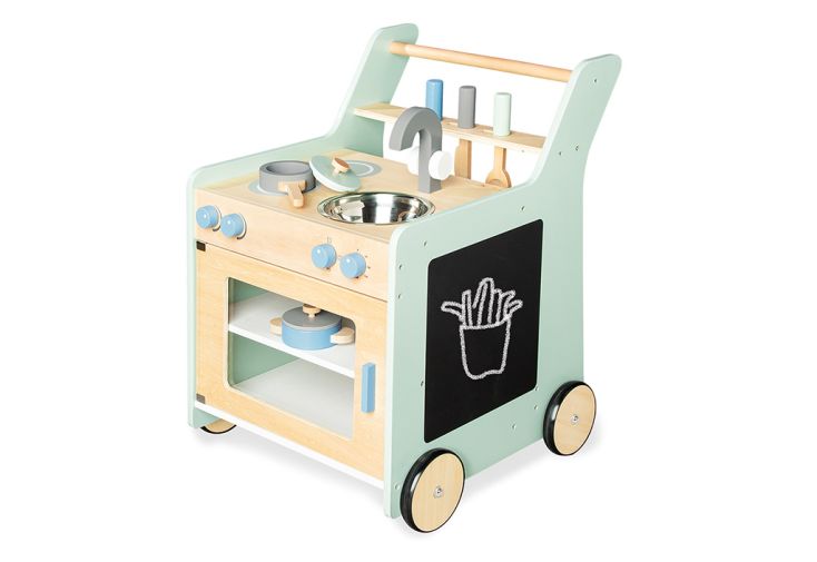 Cuisine en Bois pour Enfant sur Roulettes – Kalle