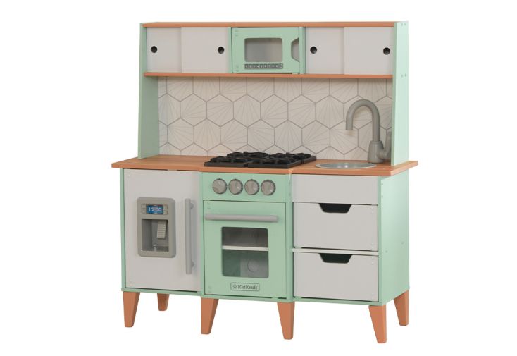 Cuisine pour enfant en bois moderne équipée 2 ans – Mid-century