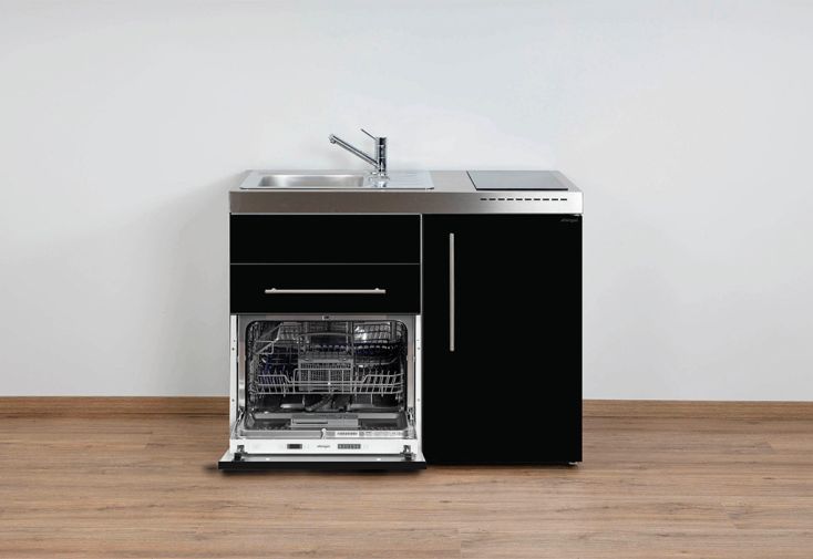 Kitchenette pour studio 110 cm lave vaisselle et vitrocéramiques MPGS110
