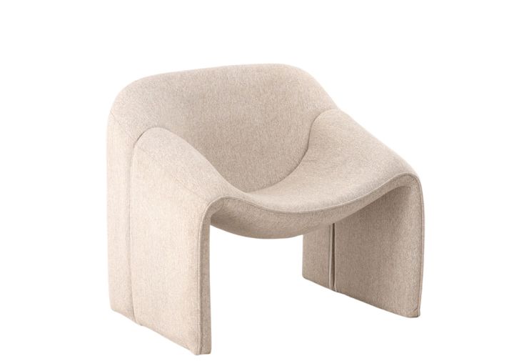 Fauteuil design style minimaliste Luchy - 81 x 64 x 74 cm