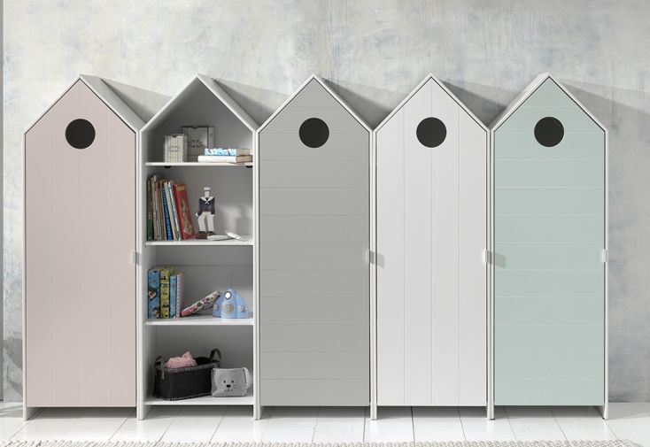 Ensemble de meubles de chambre enfant Casami – 5 armoires