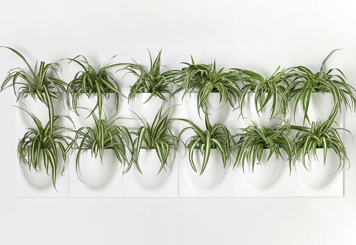 Ensemble de grands pots de fleurs suspendus en biopolymère – 12 pots