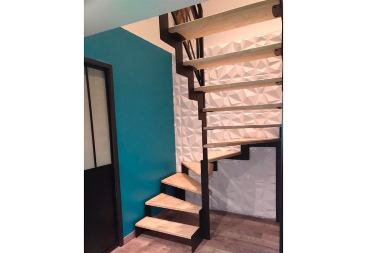 Limons pour escalier demi tournant sur mesure – Mondrian