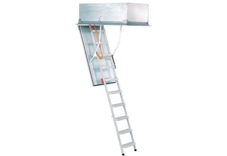 Escalier escamotable en métal blanc jusqu’à 300 cm - Type 15 Exklusiv