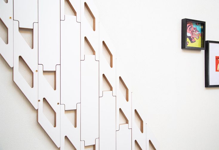 Escalier pliable en bois Slim : 130 à 315 cm – Finition blanche