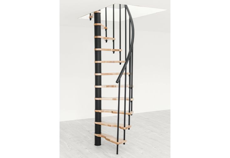 Escalier en colimaçon métal et bois de hêtre - Suono Smart