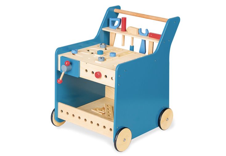 Établi en bois pour enfant avec outils – 44 x 52 x 57 cm