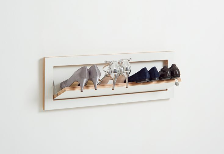 Étagère à chaussures murale en bois Fläpps 