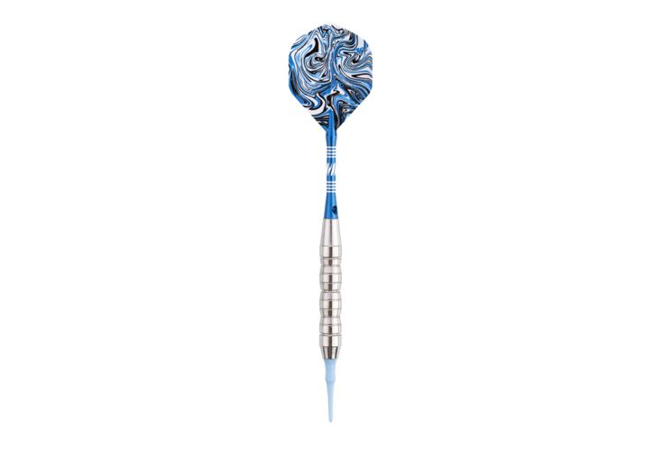 Jeu de 3 fléchettes professionnelles pointe plastique – Bleu