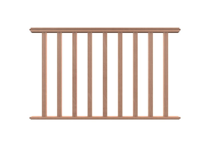 Garde-corps intérieur en bois de hêtre brut Hecto – 1,50 m