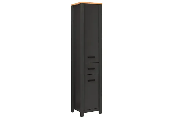 Meuble colonne salle de bain 42 x 197 cm - Veneto anthracite