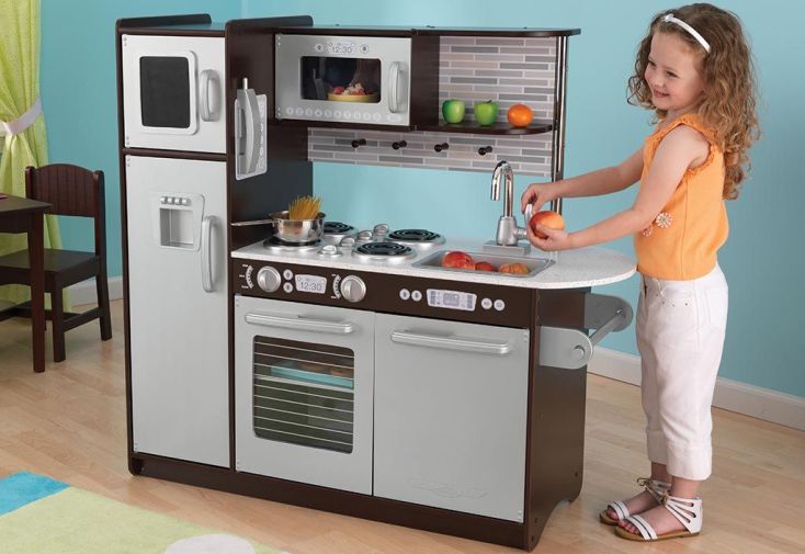 Cuisine Pour Enfants 105l X 32l X 95h Cm Argent Noir à Prix Carrefour