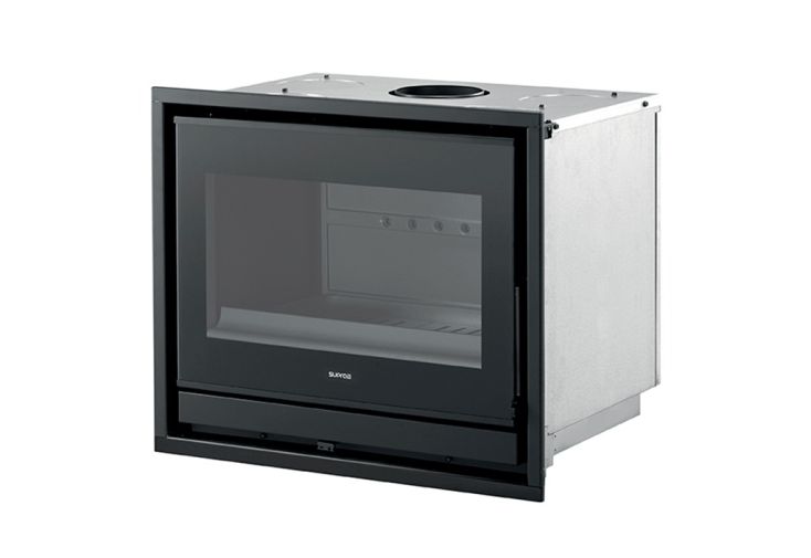Insert à bois double combustion en acier Néo 67 – 8 kW 