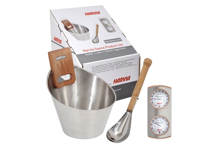 Kit d’accessoires pour sauna Harvia en inox