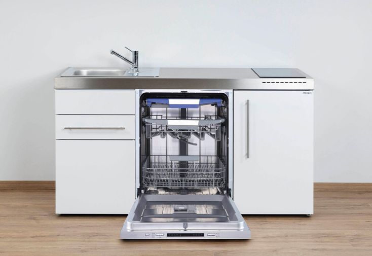 Mini-cuisine lave-vaisselle, frigo et vitrocéramique MPGG160 - Blanche