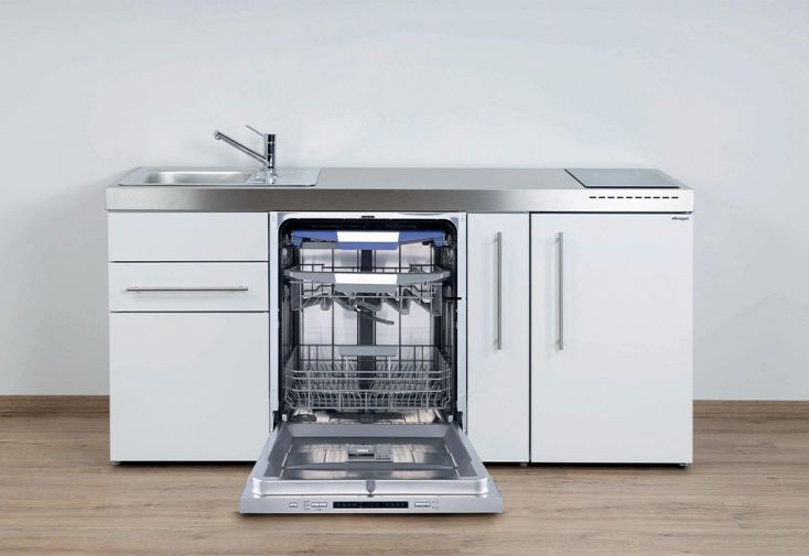 Mini-cuisine lave-vaisselle, frigo et vitrocéramique MPGG180A - Blanche