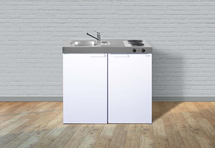 Mini-Cuisine avec Frigo et Plaques Electriques MK100 Blanche