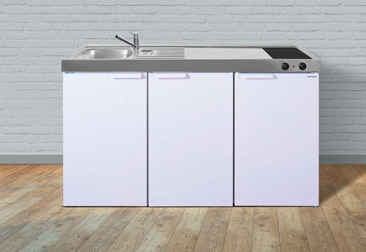 Mini-Cuisine avec Frigo et Vitrocéramique MK150 Blanche