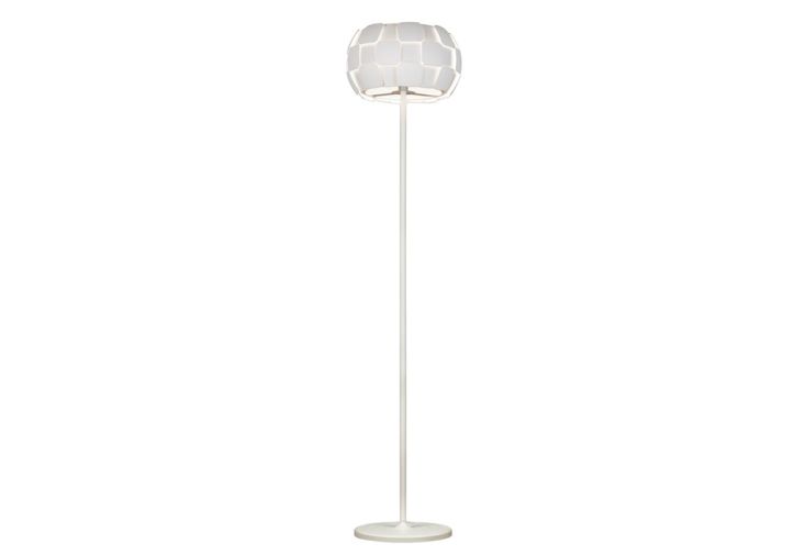 Lampadaire sur pied blanc - 36 x 155 cm