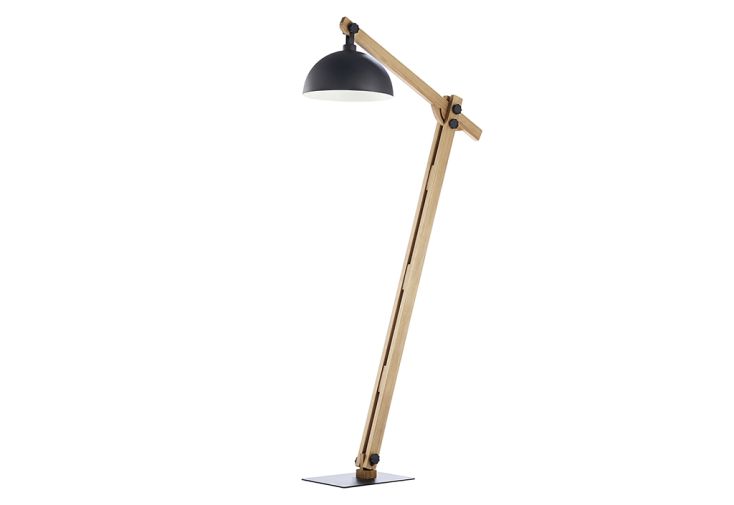 Lampadaire design en bois et métal - Oslo