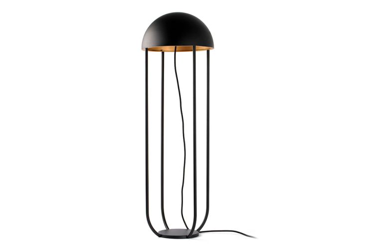 Lampadaire LED en acier noir mat 90 x ⌀ 29 cm - Jellyfish