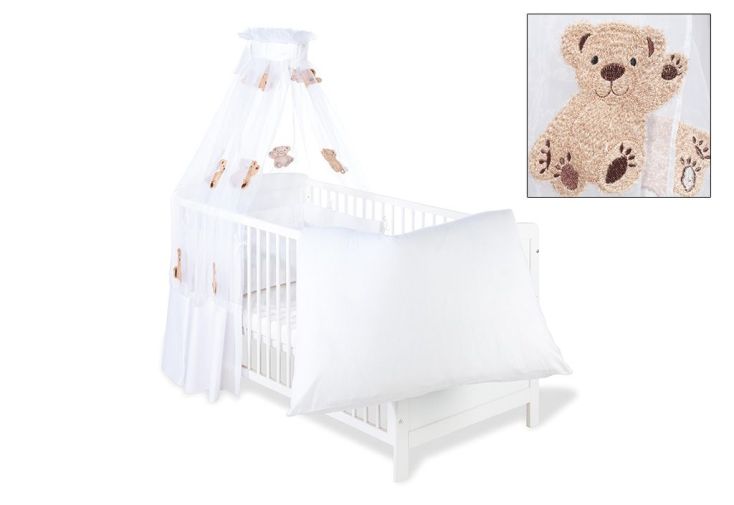 Ensemble Linge De Lit Bebe Voilage Ourson 4 Pieces Pinolino Ensemble Linge De Lit Bebe Voilage Ourson 4 Pieces Pinolino