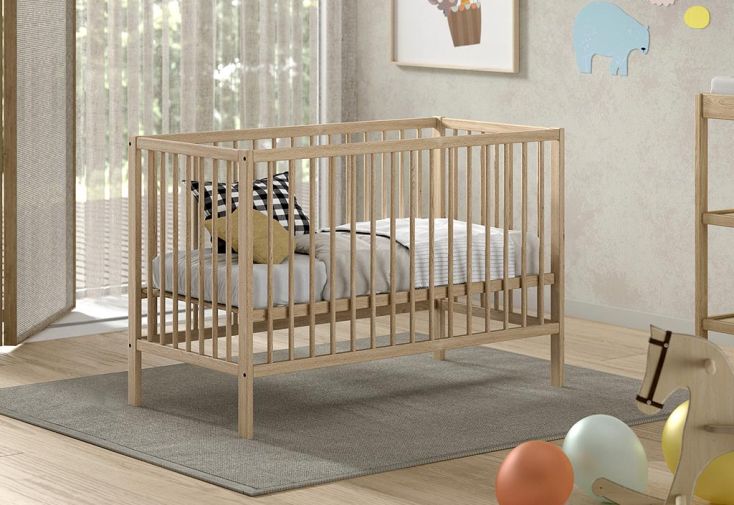Lit bébé évolutif en bois de hêtre – Dino
