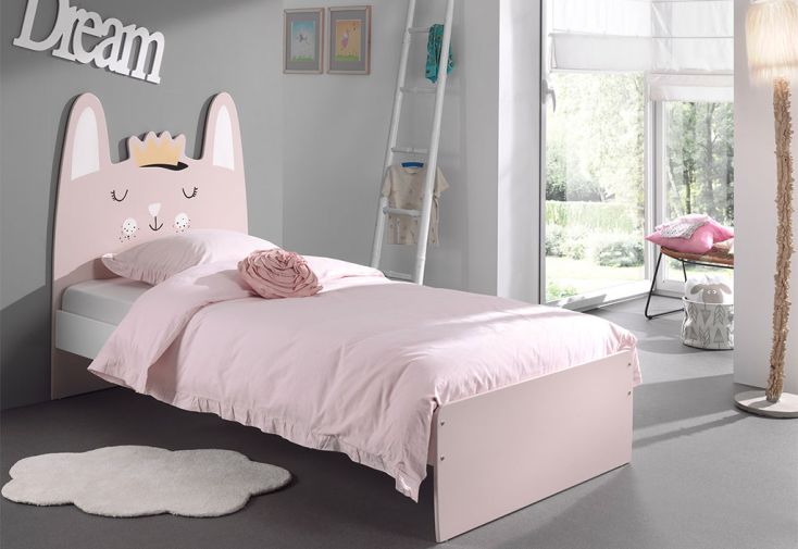 Lit Pour Enfant En Bois 0 X 90 Cm Funny Princesse Lapin Vipack