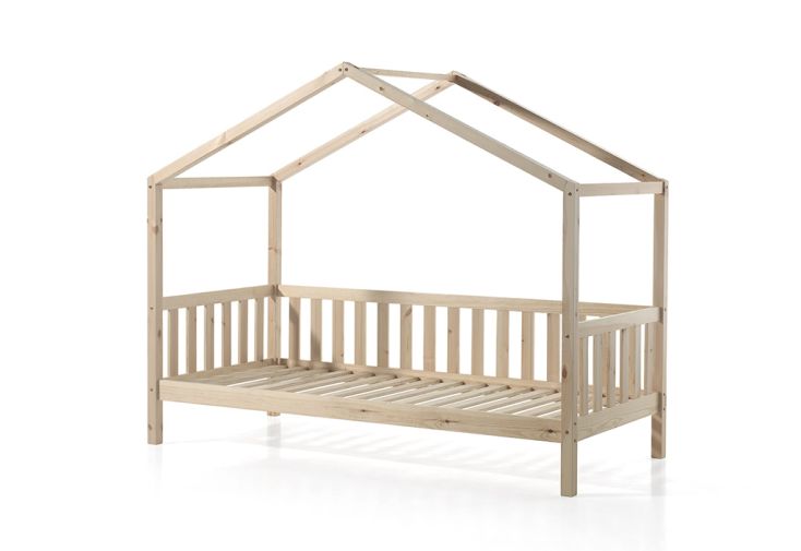 Lit Enfant en Bois de Pin Dallas 90 x 200 cm (2 Coloris)