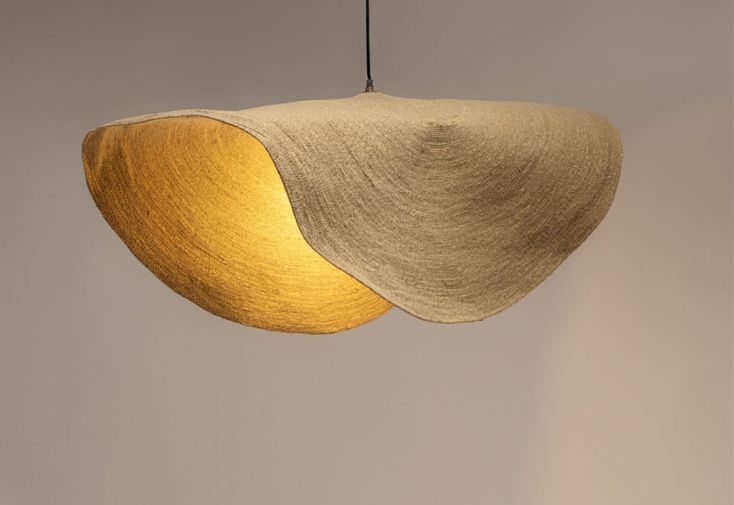 Luminaire suspension en herbier marin – Nacho
