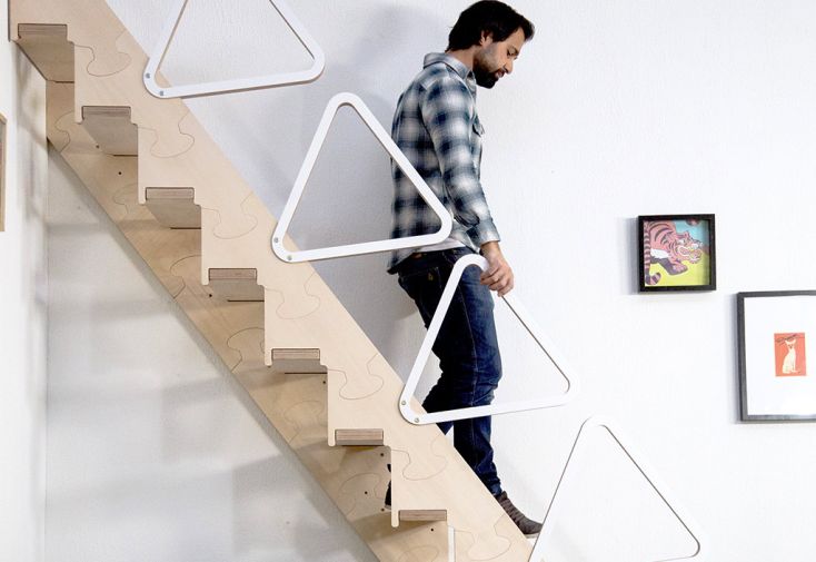 Main Courante pour Escalier Pliable en Bois Comfort