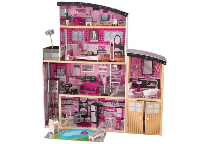 Dollhouse Meubles Lovely Rose commode et fauteuil pour poupée Barbie Enfants Jouet