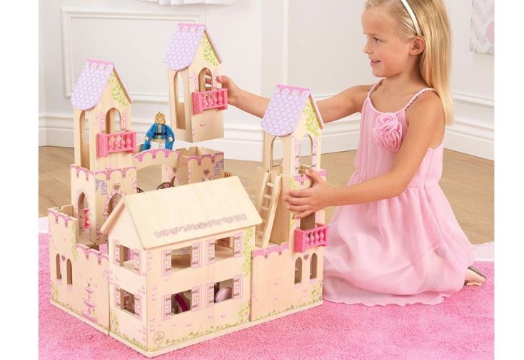 Maison de Poupées en Bois Château de Princesse