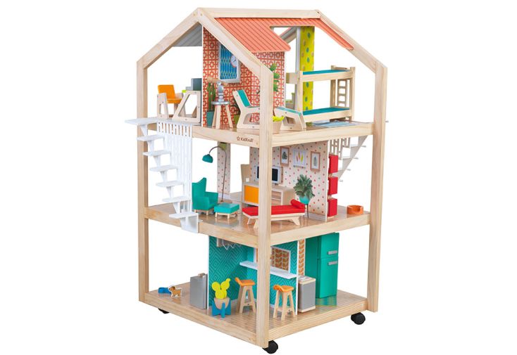 Maison de Poupées Géante en Bois Grand View Mansion 1,30 m - Kidkraft