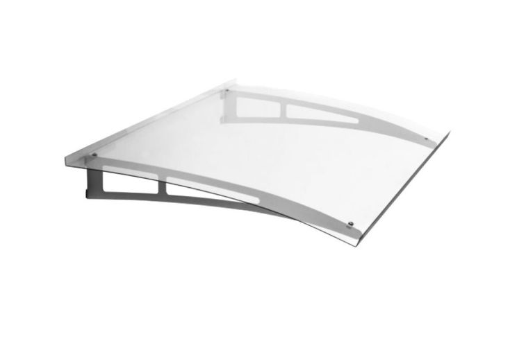 Marquise pour Porte d'Entrée Asclier en Polycarbonate