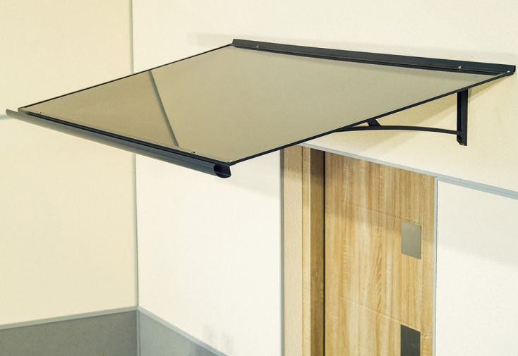 Marquise pour porte d’entrée aluminium et composite – Virgo